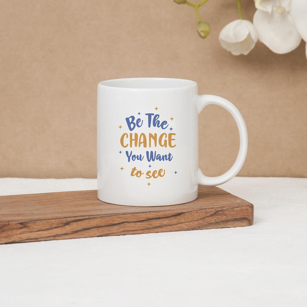 Clay Craft Ceramic Cc Mm1 Swiss Rez1 Microwave Safe Coffee Mug with Good Morning Quote, 300 ML