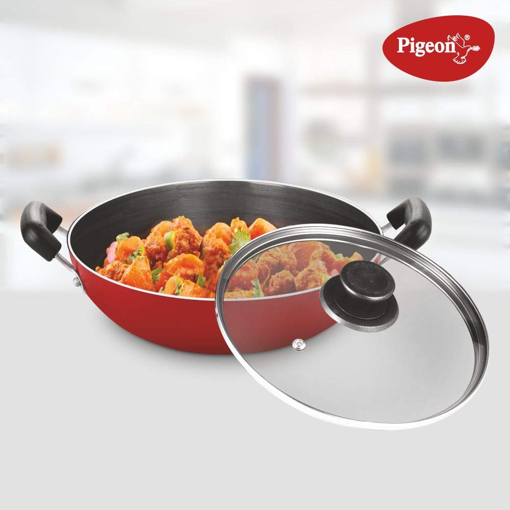 Pigeon by Stovekraft Induction Base 4-in-1 Starter Kit, Silver, Aluminium (Pressure Cooker, Pressure Pan, Tawa, and Kadhai Set)