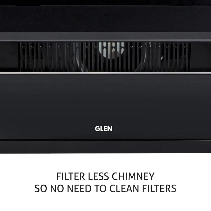 Glen Auto Clean Glass Filterless Chimney With Touch Controls With Motion Sensor, Wave And Start 1200 M3/H 90Cm, 1 Year On Product, 5 Year On Motor, (CH6073SXAC90)-4