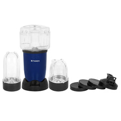 Faber Sportz Blender| 3 PC Jars| Dry/Wet Grinder Chopper,Smoothie,Juice Chutney Maker| Detachable SS Blades|Overheat Pro