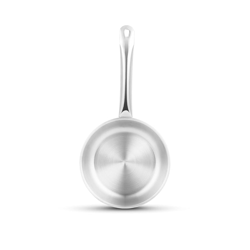Pigeon Tristeel Triply Stainless Steel Frypan with Lid, Heavy Bottom, Induction Friendly