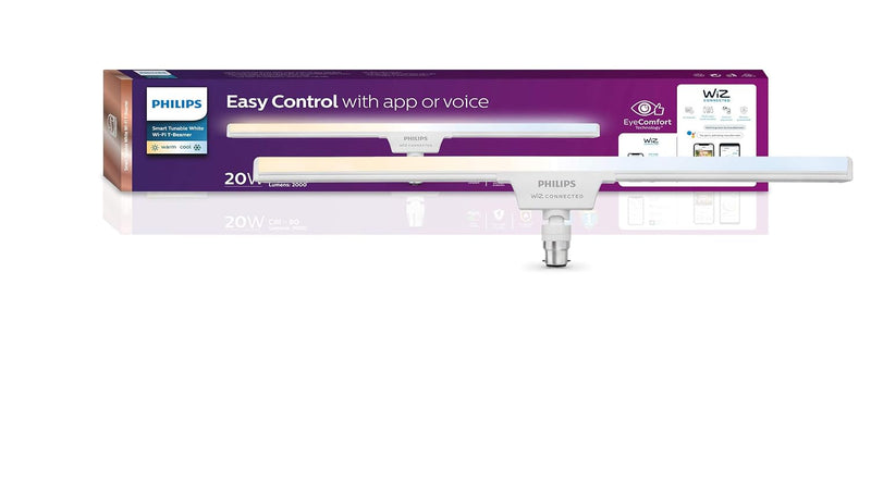 Philips WiZ 20W B22 Wi-Fi & Bluetooth LED Smart T-Beamer Bulb with Music Sync