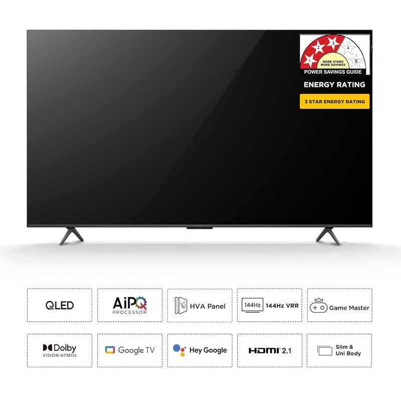 TCL 139 cm (55 inches) 4K Ultra HD Smart QLED Google TV 55T8C