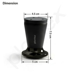 Plantex 3 Inch Sofa Leg for Bed Furniture/Aluminium Sofa Leg for Table/Support Legs/Furniture Leg - Pair of 1 (2 Piece) (DTS-87, Black)-3