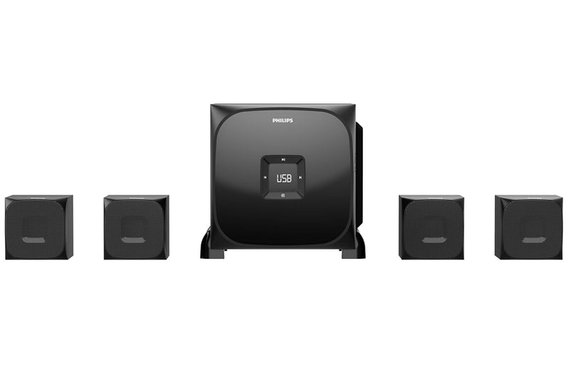 Philips Audio SPA8170B 4.1Channel 100W Bluetooth Multimedia Speaker with RiChannel Bass