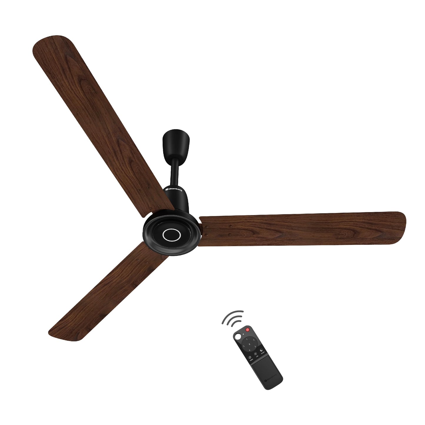 atomberg Studio Nexus 1200mm BLDC Ceiling Fan with IoT & Remote Control | BEE 5-star | New Blade Design | High Air Delivery with Moonbeam Light | Low noise | 5 Year Warranty | Blaze Brown