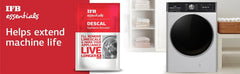 IFB Descale Powder For Washing Machine Drum Cleaner & Tub Cleaner, Washing Machine Cleaner Powder for all Front & Top Lo