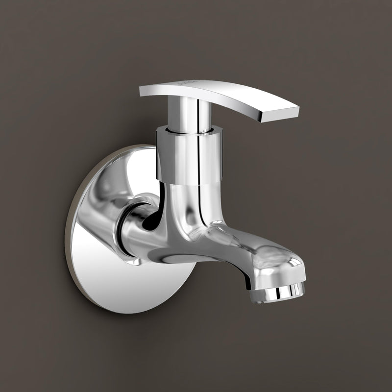 Plantex Single Lever Bib Cock Water Tap for Bathroom with Brass Spindle/Wash Basin Tap for Home/Tap for Bathroom with Water Saving Aerator-(Samar-Chrome)-6