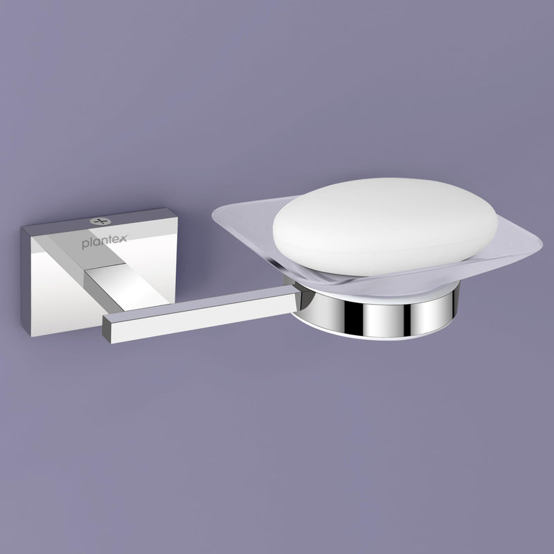 Plantex 304 Grade Stainless Steel Soap Holder for Bathroom/Wall Mounted Soap Stand/Soap Dish/Bathroom Accessories (Chrome)-1