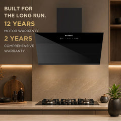 Faber Energy 90cm 1500m³/hr BLDC Autoclean Chimney|9 Speed Silent Hood|Energy Efficient|Filterless |Touch&Gesture Contro