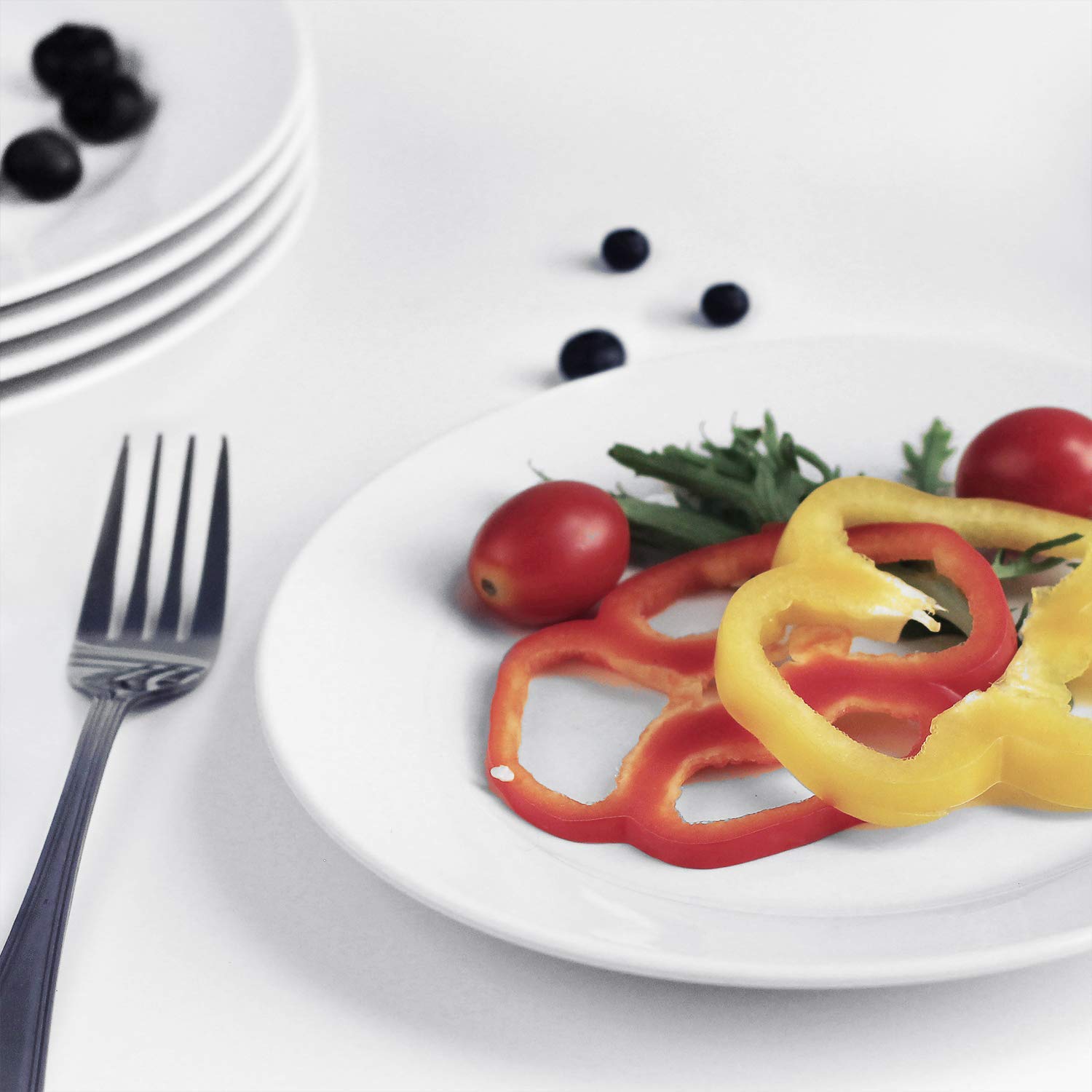 Clay Craft Basics 10.5 Inches Plain Dinner Plate Set of 4