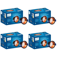 Philips 7W Round COB LED Spotlight (Pack of 4)