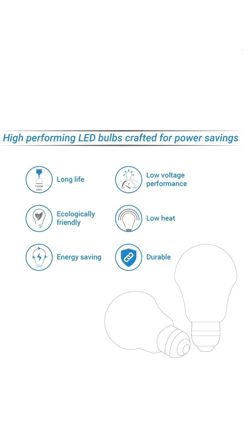 Philips Joy Vision Deco Mini 929000253444 0.5-Watt LED Bulb (Yellow, Pack of 6)