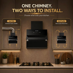 Faber Energy 60cm 1500m³/hr BLDC Autoclean Chimney|9 Speed Silent Hood|Energy Efficient|Filterless |Touch&Gesture Contro