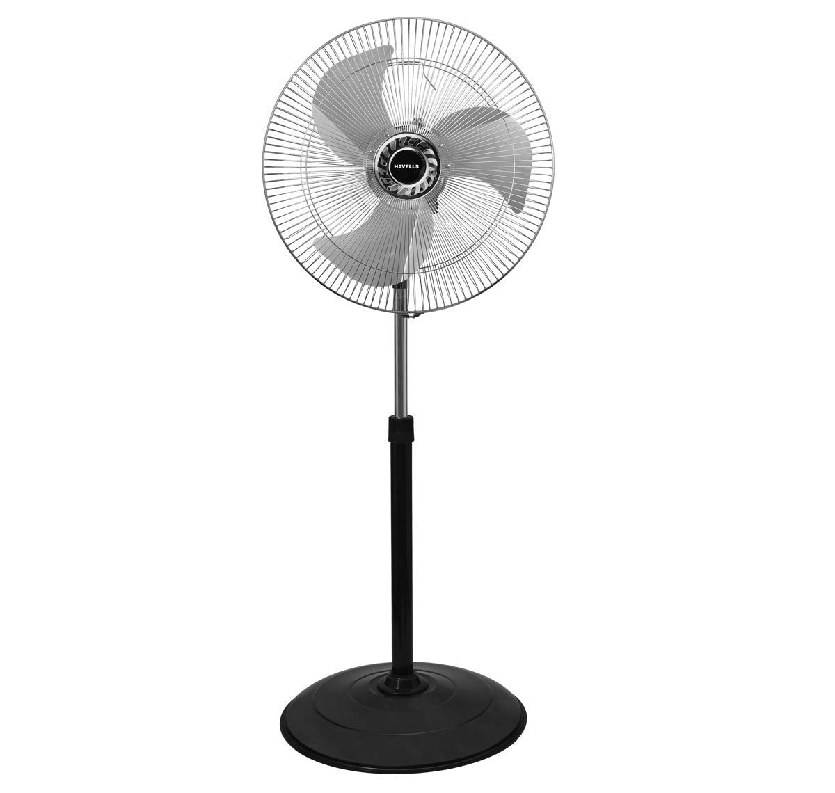 Havells 400mm Swing Pedestal Fan | 120 Ribs Guard Safety, Smooth Oscillation, Heavy Base For Stability, 3 Star | High Air Delivery, Aesthetic Design, Telescopic Arrangement | (Pack of 1, Off White)