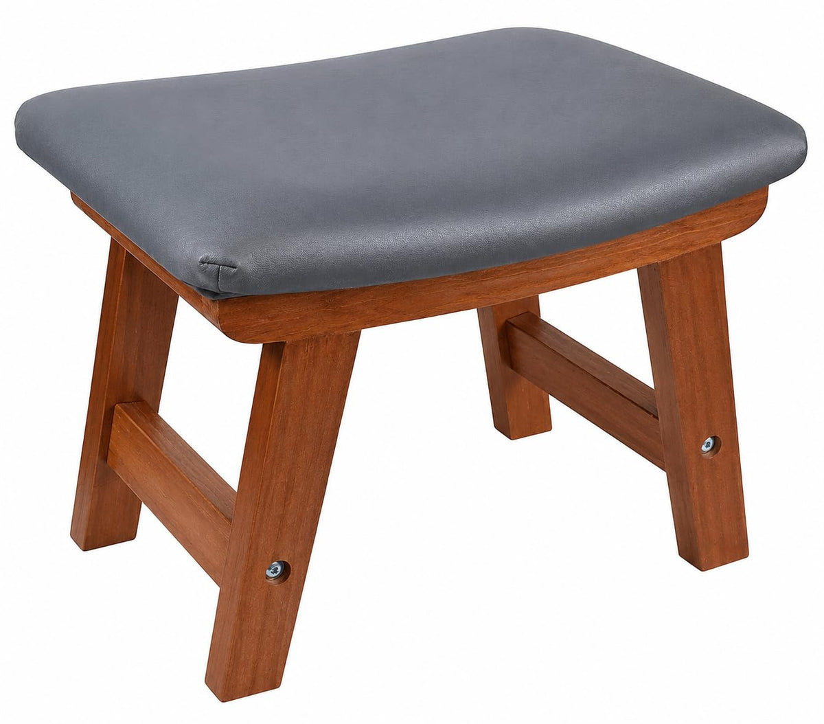 Wooden Footrest with Soft Cushion – Ergonomic Foot Stool for Under Desk, Home & Office Use | Sheesham Wood Padd