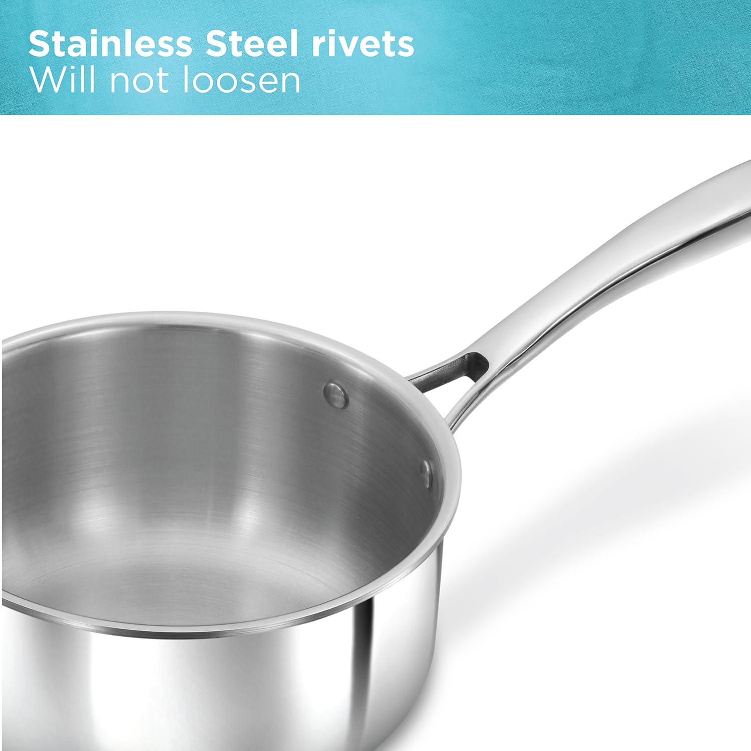 Hawkins Pro 2.5 Litre Sauce Pan, Triply Sauce Pan with Stainless Steel Handle and Stainless Steel Lid, Silver (PSSP25S)