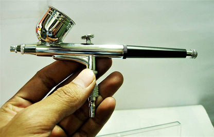 Hetkrishi 0.3mm Multifunction Pen Spray Gun for Paint, Tatoo, Makeup & Bakery use Air Assisted Sprayer Mini Air Compressor Spray Gun