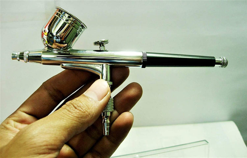 Hetkrishi 0.3mm Multifunction Pen Spray Gun for Paint, Tatoo, Makeup & Bakery use Air Assisted Sprayer Mini Air Compressor Spray Gun