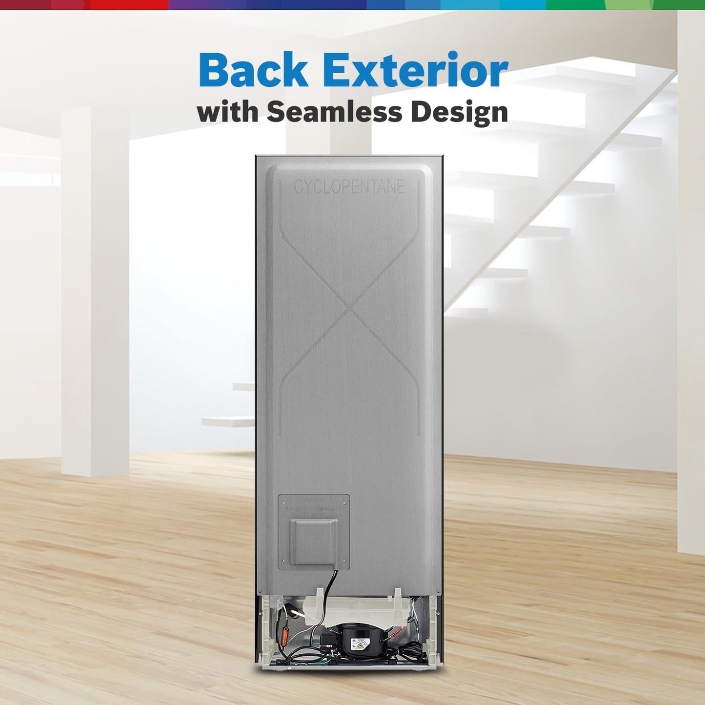 BOSCH MaxFlex Convert 335L, 3 Star Inverter Frost Free Triple Door Refrigerator (2024 Model, CMC36K03NI, 8-in-1 Convertible, UV Protected Body Shield, VitaFresh Technology, Adaptive UI, Smoky Steel)