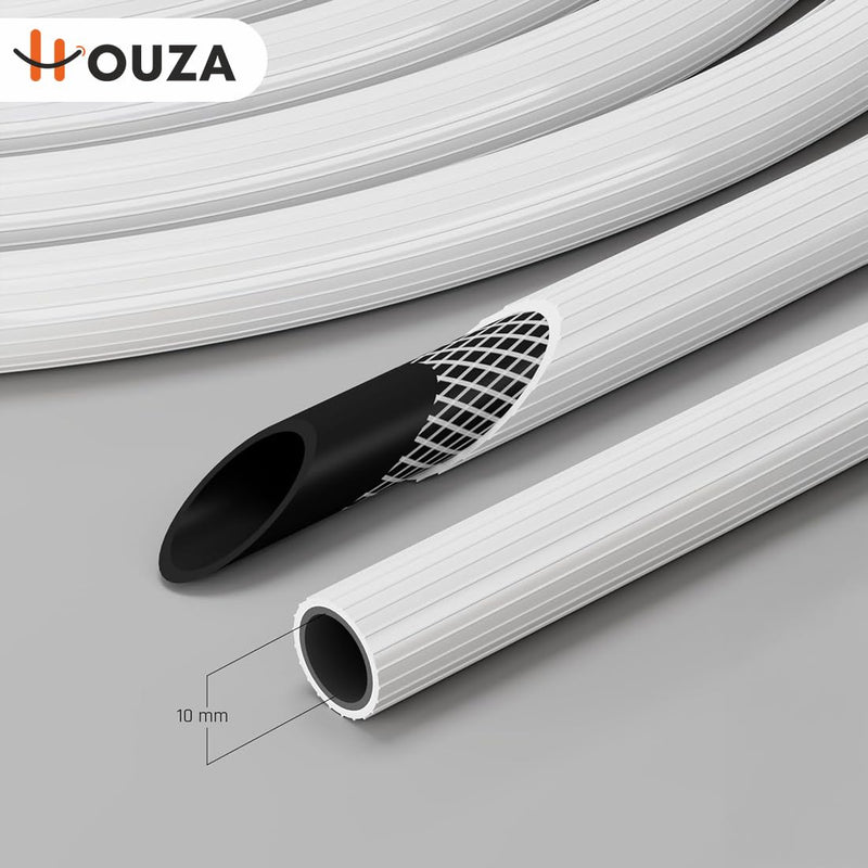 HOUZA 3 Meter Fully Automatic Washing Machine Inlet Pipe with Universal Tap Connector | Hot & Cold Water Washing Machine Pipe Inlet | Leak-Proof, Burst-Proof & Anti-Kink Design