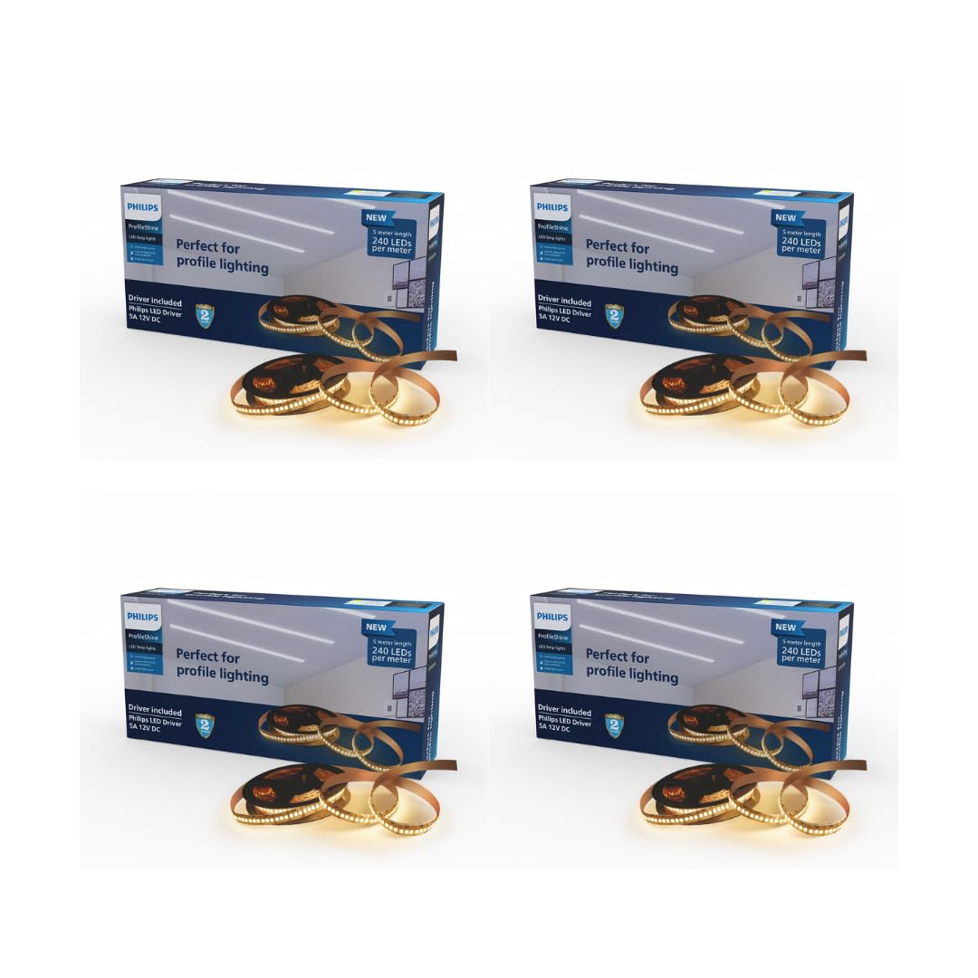 Philips 5-Meter LED Profile Light With Driver (Pack of 4)