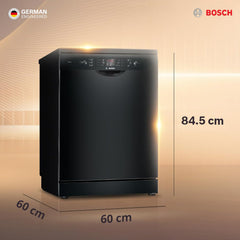 Bosch 13 Place Setting (fits up to 70 utensils) Free-Standing Dishwasher for Indian Utensils (SMS66GB01I)-3