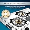 Butterfly Matchless Stainless Steel 3 Burner LPG Gas Stove, Manual Ignition