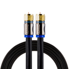 Philips RG6 Quad Shield Coaxial Cable, 6 ft. in-Wall Rated, Ideal for TV Antenna DVR Satellite Cable (SWX9444B/27)