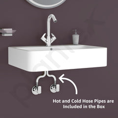 Plantex Basin Mixer Tap for Bathroom with Brass Spindle/Tap for Wash Basin with Water Saving Aerator/Pillar Tap - (CRM-1280-Chrome)-6