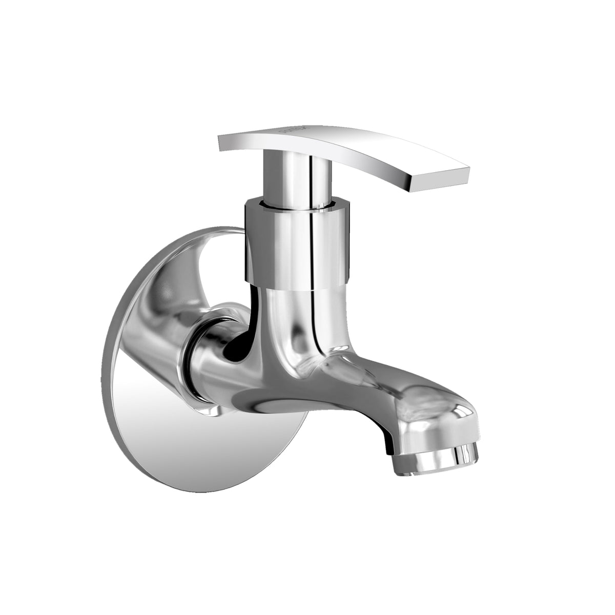 Plantex Single Lever Bib Cock Water Tap for Bathroom with Brass Spindle/Wash Basin Tap for Home/Tap for Bathroom with Water Saving Aerator-(Samar-Chrome)-1