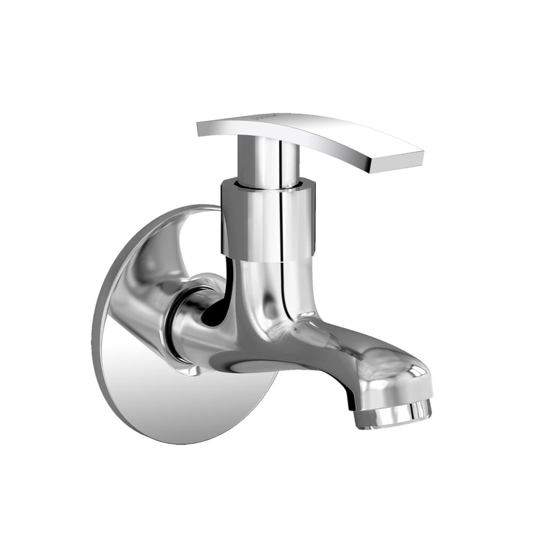 Plantex Single Lever Bib Cock Water Tap for Bathroom with Brass Spindle/Wash Basin Tap for Home/Tap for Bathroom with Water Saving Aerator-(Samar-Chrome)-1