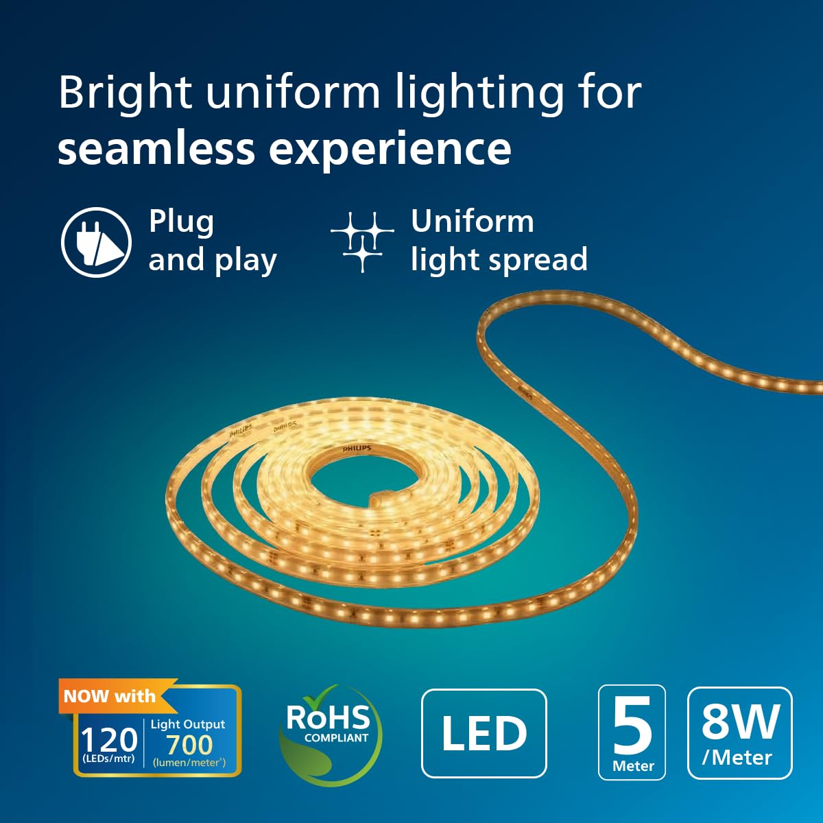 Philips FlexiShine LED Strip Light 5M