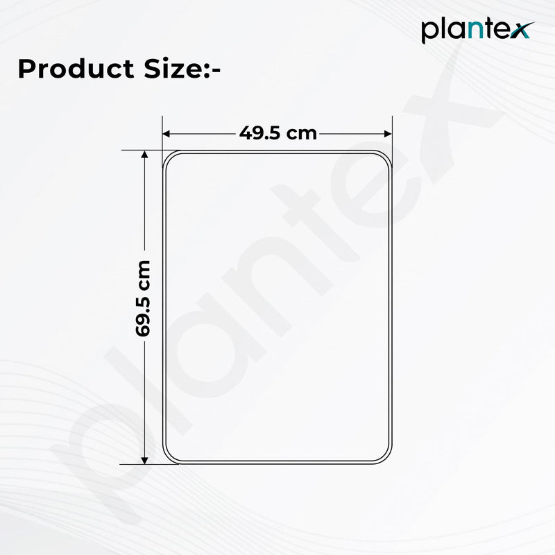 Plantex Aluminium Frame Mirror for Wall/Rectangle Wall Mount Mirror for Bedroom/Dressing Room/Living Room/Entryway - (20x28 Inch-Gold)-3