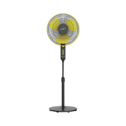 V-Guard Esfera STS Plus Neo Pedestal Cum Table Fan | Versatile 2-In-1 Operation | 1350 RPM Motor | Customisable Tilt And Oscillation Control | Yellow Black | 40 cm (400mm)