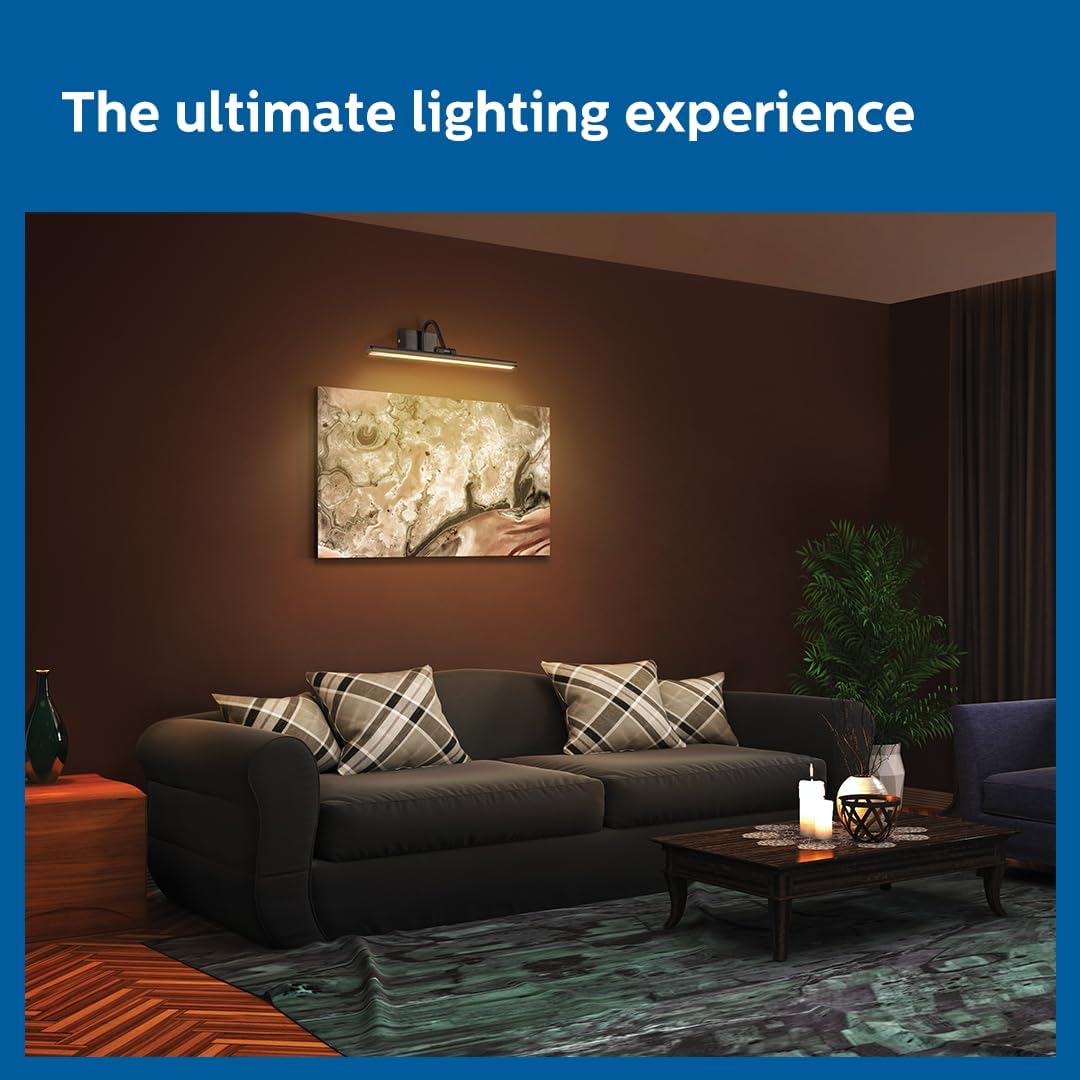 Philips 7-Watts Moonglade Silver Picture Light (Pack of 2)