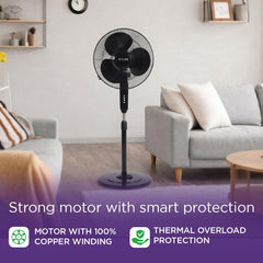 EcoLink Cruiser Neo 400mm Pedestal Fan for Home & Office-3