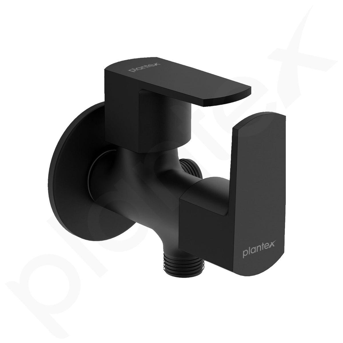 Plantex Angle Valve 2 in 1 with Brass Spindle/Two Way Angle Cock Tap with Wall Flange & Teflon Tape/Anglular Tap for Bathroom- Pack of 1 (Saga, Black)-6