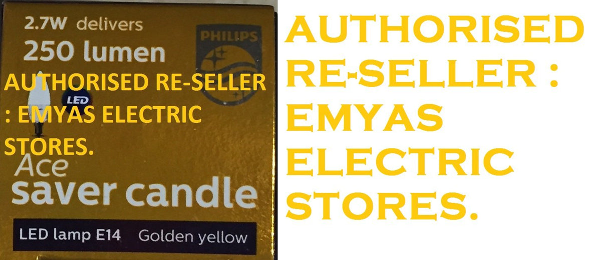 Philips Base E14 2.7-Watt LED Lamp (Golden Yellow and Warm White)
