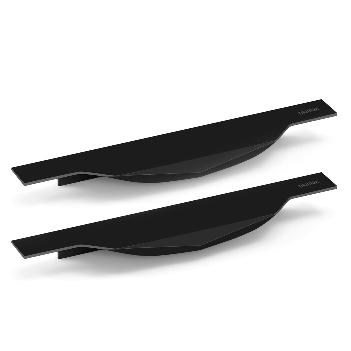 Plantex Profile Handle for Kitchen Cabinet/8 Inch Aluminium Drawer Profile Handle/Wardrobe Pull Handle for Home/Office/Hotel - Pack of 2 (Black) (Model APS-PF-1002)-1