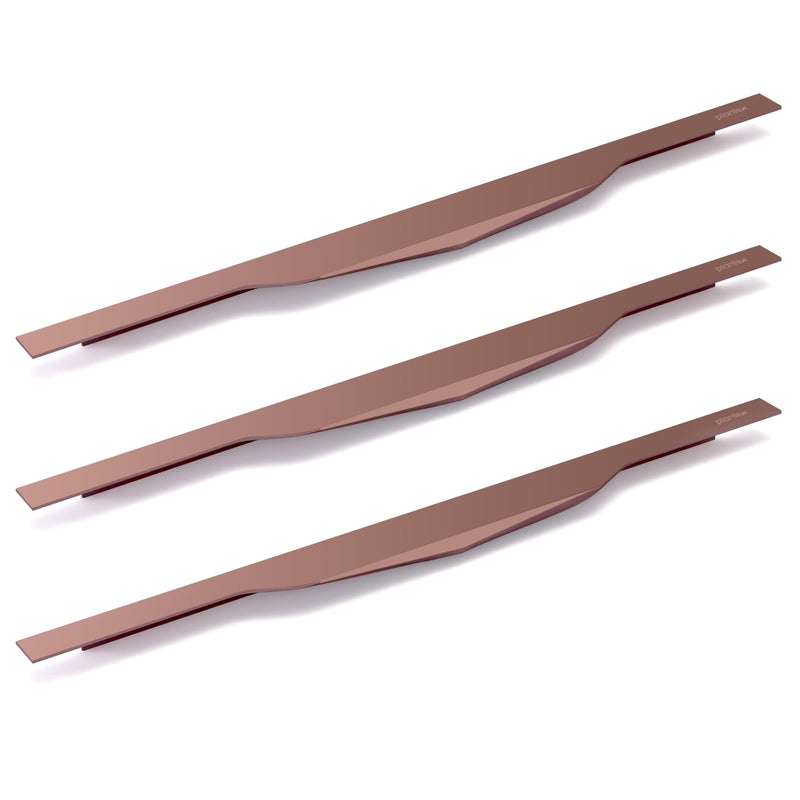 Plantex Profile Handle for Kitchen Cabinet/24 Inch Aluminium Drawer Profile Handle/Wardrobe Pull Handle for Home/Office/Hotel - Pack of 3 (Rose Gold) (Model APS-PF-1002)-1