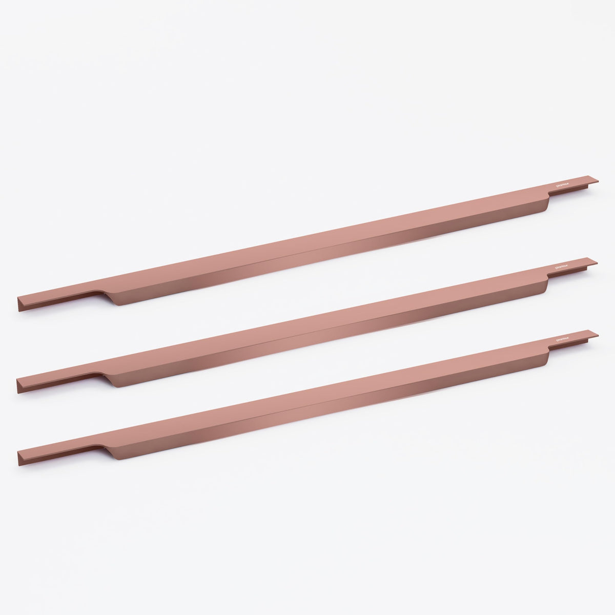 Plantex Profile Handle for Kitchen Cabinet/34 Inch Aluminium Drawer Profile Handle/Wardrobe Pull Handle for Home/Office/Hotel - Pack of 3 (Rose Gold) (Model APS-PF-1004)-1