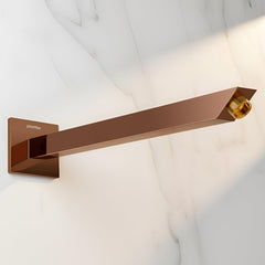Plantex 14-Inch Shower Arm for Overhead Shower/Stainless Steel Shower Pipe/Wall Mount Bathroom Fitting with 1⁄2-Inch Thread - Pack of 1 (PVD Rose Gold) (Model APS-1343)-1