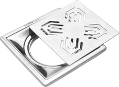Plantex 304 Grade Stainless Steel Drain Cover/Drainage Cover/Drain Cover for Bathroom/Jali for Bathroom and Balcony- (6x6 inches)-1
