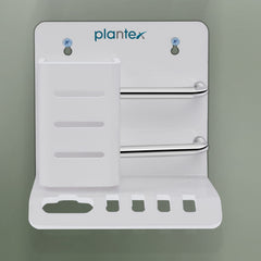 Plantex Acrylic Multipurpose Tooth Brush Holder/Stand/Tumbler for Bathroom Accessories - Pack of 2 (White)-5