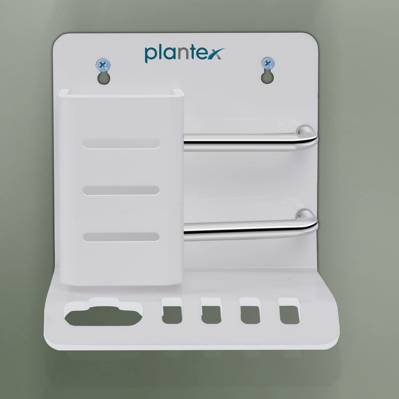 Plantex Acrylic Multipurpose Tooth Brush Holder/Stand/Tumbler for Bathroom Accessories - (White)-5