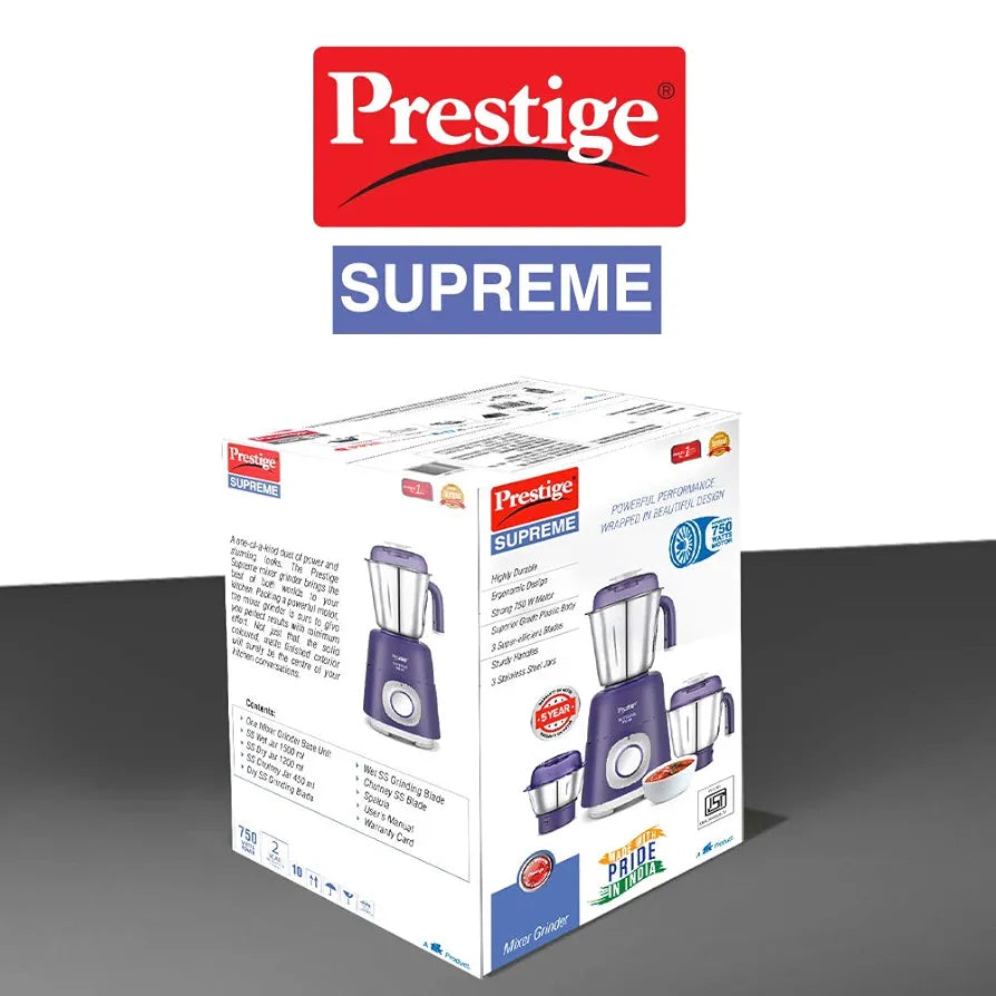 Prestige Supreme Mixer Grinder 750 W