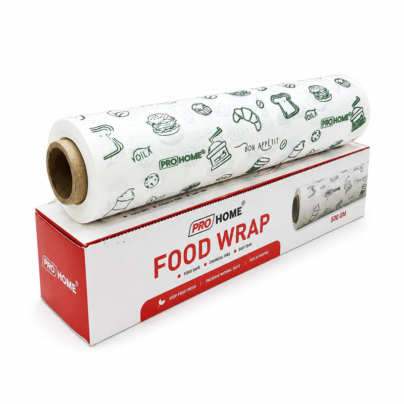 PROHOME 50 Meter Food Wrapping Paper for Roti | Reusable Butter Paper Roll for Kitchen, Baking, Cooking, Packing & Serving | Non-Stick Foil Paper for Food Wrap