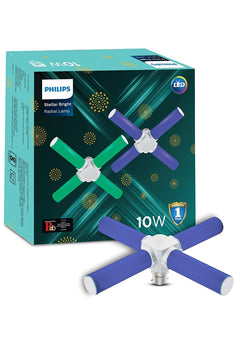 Philips 10-Watts B22 Blue Radial LED Bulb(Pack of 3)