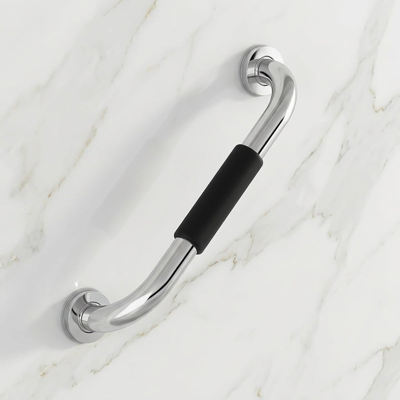 Plantex High Grade Stainless Steel Grab Bar for Toilet with Grip/14-inch Anti-Slip Handle for Bathroom Support - Pack of 1 (Chrome)-1